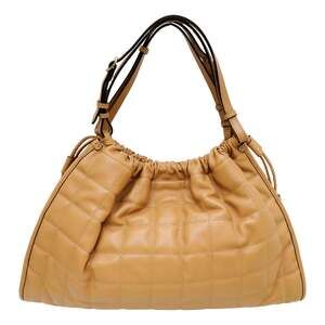 Gucci Deco Fringe Medium Leather Tote Bag Camelia